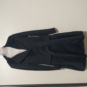 Burlady Button Up Black Dress / Coat Women's Size Medium NWT